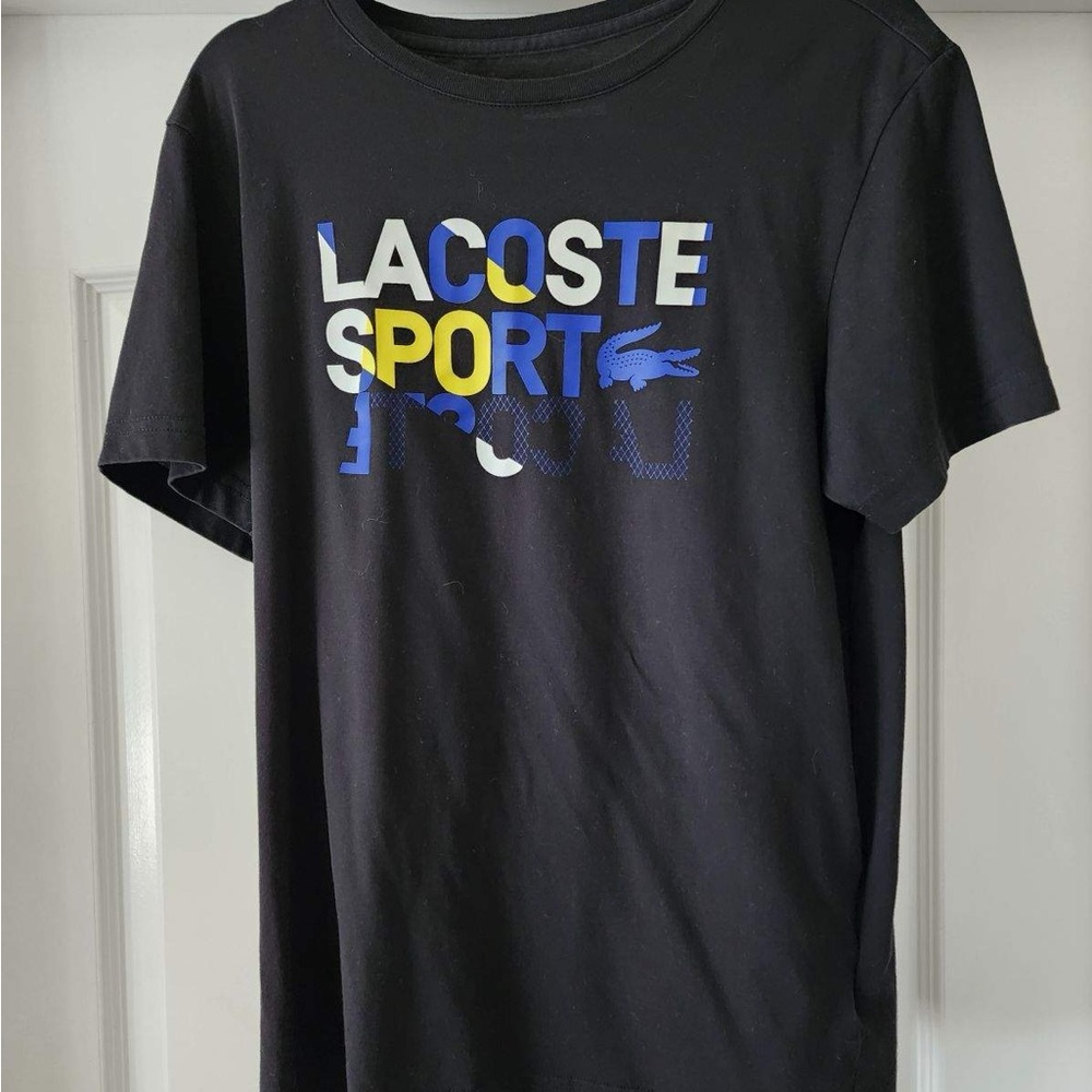 Men’s Lacoste Black Graphic T-shirt size M New Without Tags